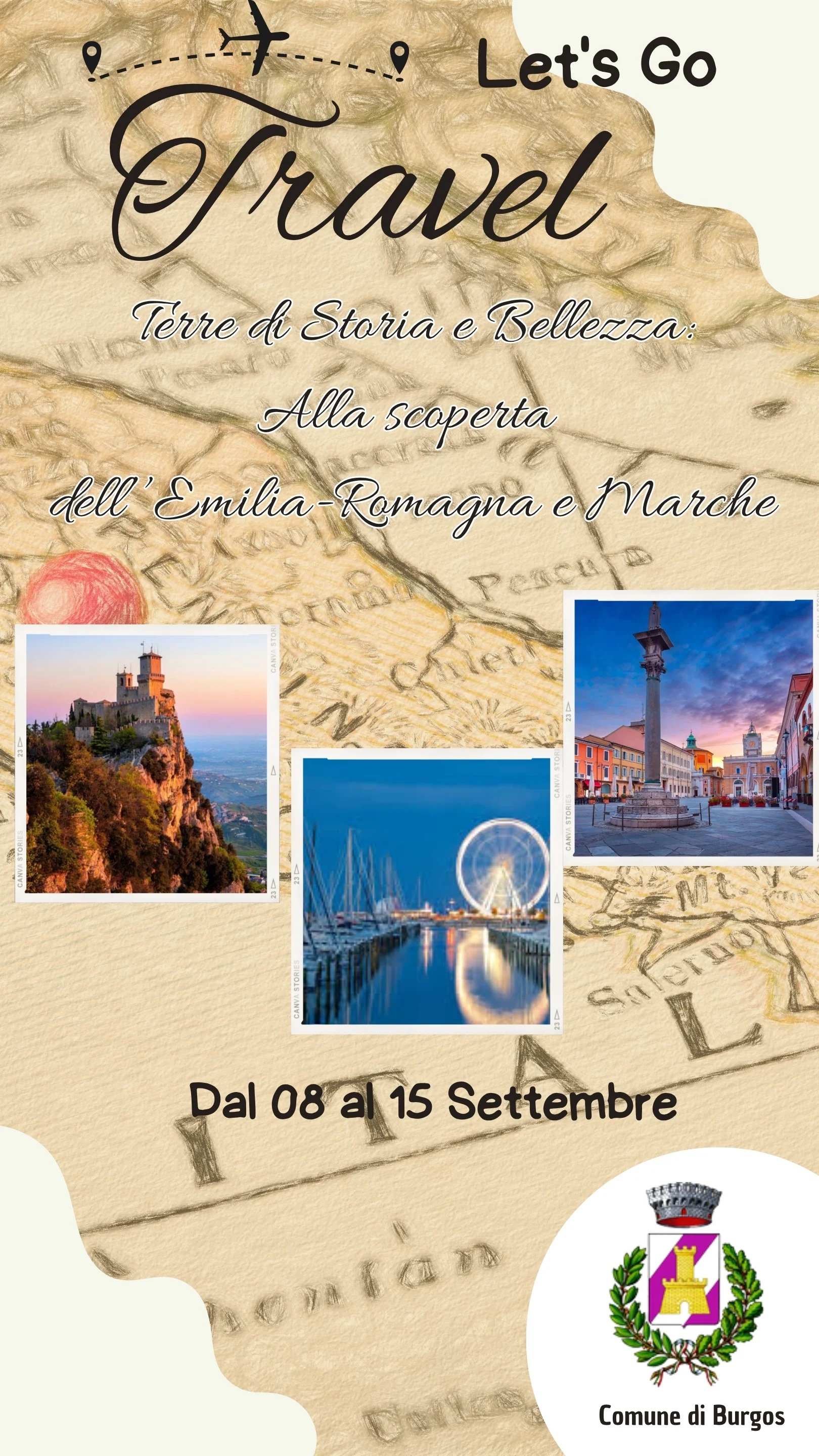 Viaggio culturale organizzato – Settembre 2025 “Terre di Storia e Bellezza: alla scoperta dell’Emilia-Romagna e Marche” 08–15 settembre 2025