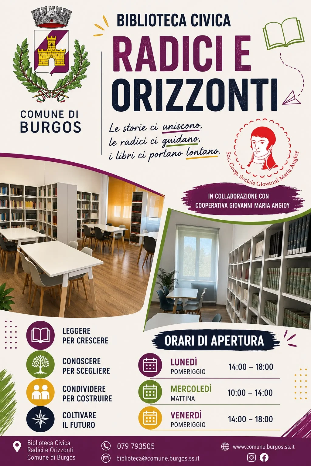 Orari di apertura Biblioteca Civica
