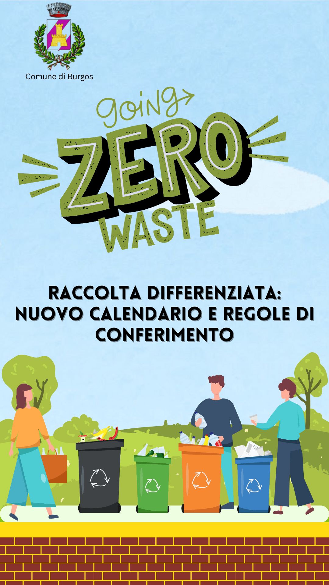 Raccolta differenziata rifiuti 2026. Calendario di raccolta e servizio ritiro domiciliare tessili sanitari su iscrizione. Allegati.