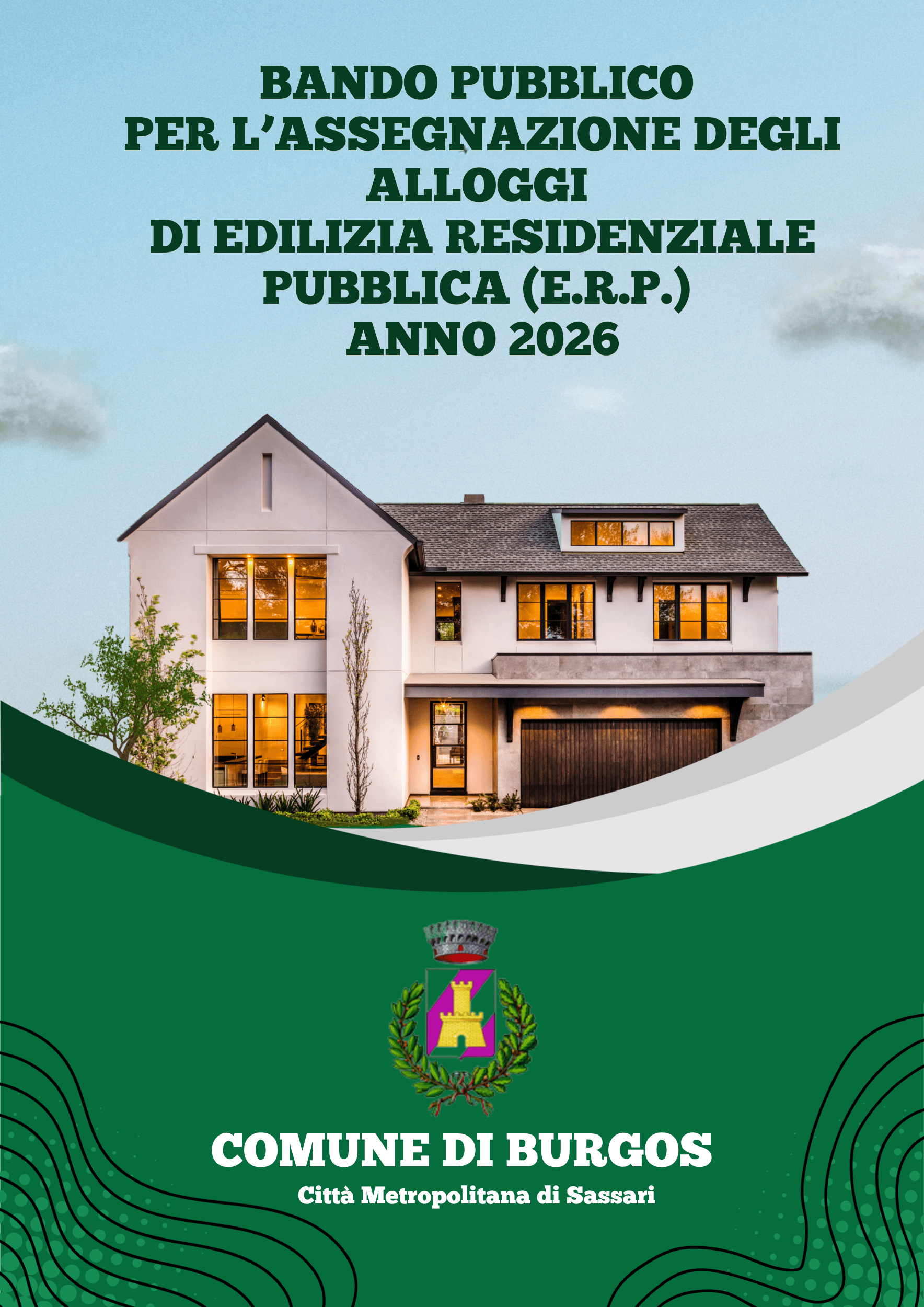 Bando pubblico per l'assegnazione di alloggi di Edilizia Residenziale Pubblica - Anno 2026