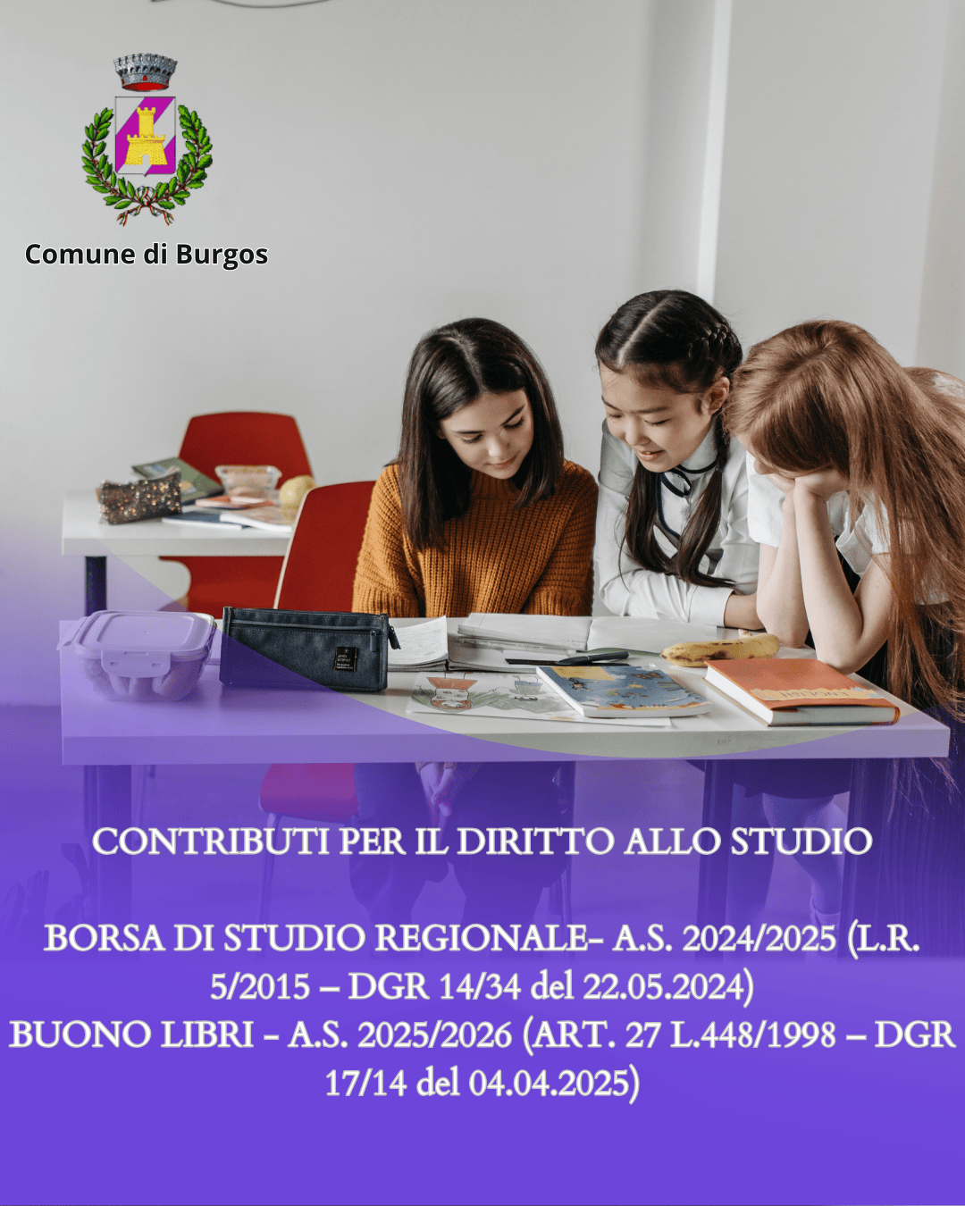 CONTRIBUTI DIRITTO ALLO STUDIO